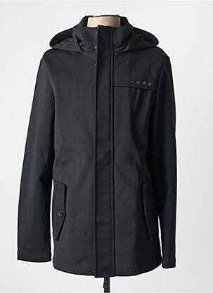 Parka manches longues a capuche noir HBT homme
