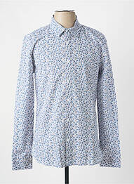 Chemise manches longues coupe cintrée bleu TEDDY SMITH homme