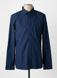 Chemise manches longues coupe cintrée bleu TEDDY SMITH homme