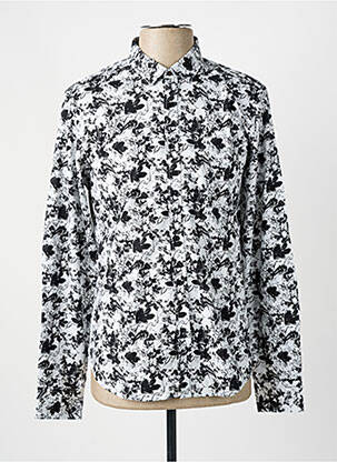 Chemise manches longues imprimé fantaisie gris TEDDY SMITH homme