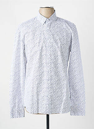 Chemise manches longues imprimé fantaisie bleu TEDDY SMITH homme