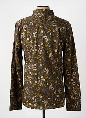 Chemise manches longues coupe cintrée vert TEDDY SMITH homme