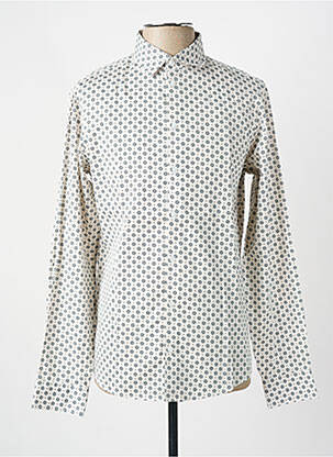Chemise manches longues imprimé fleurs beige CASUAL FRIDAY homme