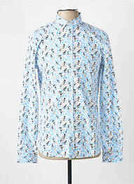 Chemise manches longues imprimé fantaisie bleu LE TEMPS DES CERISES homme