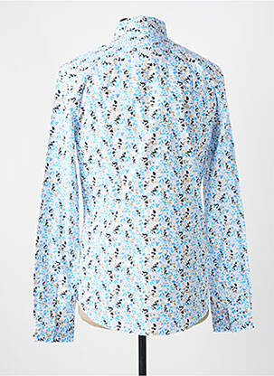 Chemise manches longues imprimé fantaisie bleu LE TEMPS DES CERISES homme