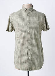 Chemise manches courtes imprimé fantaisie vert DEELUXE homme