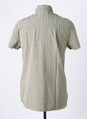 Chemise manches courtes imprimé fantaisie vert DEELUXE homme