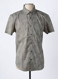 Chemise manches courtes coupe cintrée vert TEDDY SMITH homme
