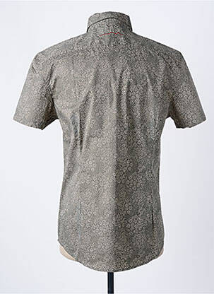 Chemise manches courtes coupe cintrée vert TEDDY SMITH homme