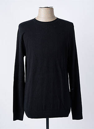Pull col rond manches longues noir SELECTED homme