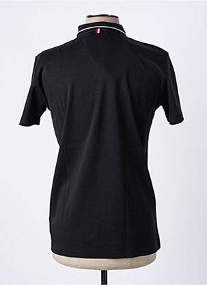Polo tissage jersey manches courtes noir LE TEMPS DES CERISES homme