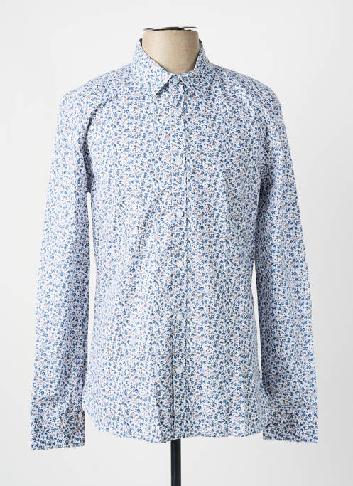 Chemise manches longues coupe cintrée bleu TEDDY SMITH homme
