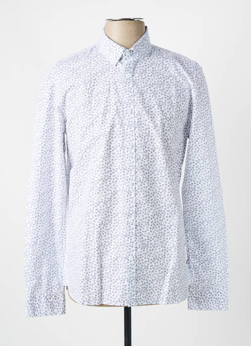 Chemise manches longues imprimé fantaisie bleu TEDDY SMITH homme