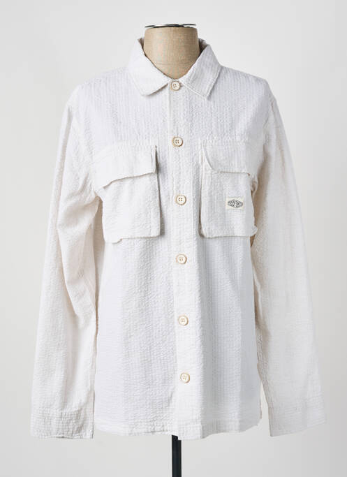 Chemise manches longues coupe droite blanc TEDDY SMITH homme
