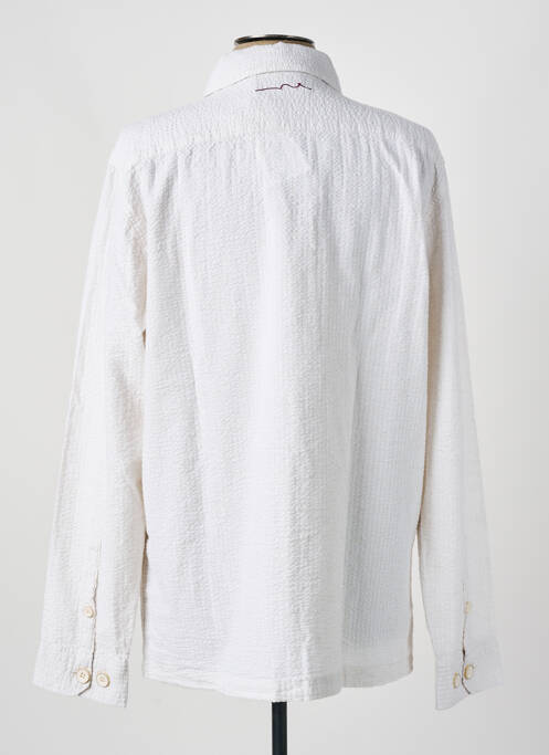 Chemise manches longues coupe droite blanc TEDDY SMITH homme