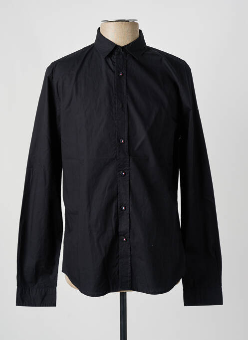 Chemise manches longues coupe cintrée noir LE TEMPS DES CERISES homme