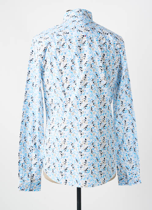 Chemise manches longues imprimé fantaisie bleu LE TEMPS DES CERISES homme