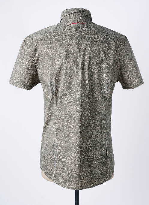 Chemise manches courtes coupe cintrée vert TEDDY SMITH homme