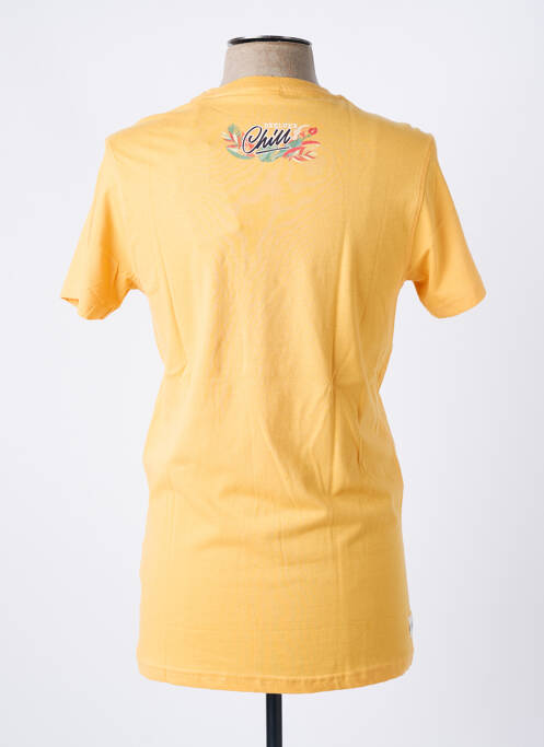 T-shirt stretch manches courtes jaune DEELUXE homme