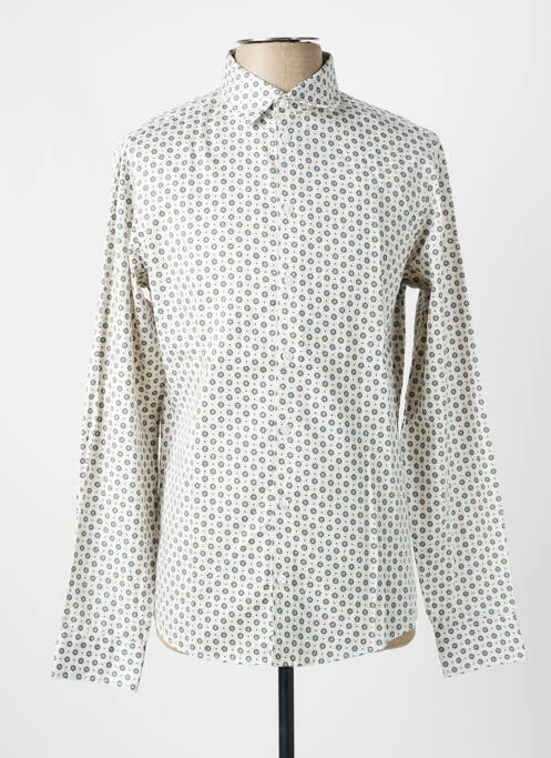 Chemise manches longues beige CASUAL FRIDAY homme