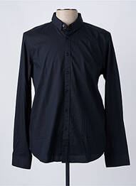 Chemise manches longues coupe droite noir TEDDY SMITH homme