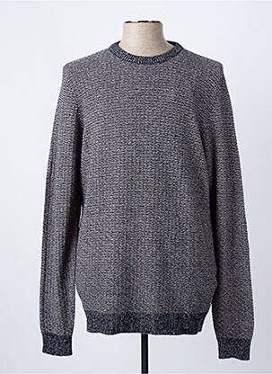 Pull col rond manches longues bleu TEDDY SMITH homme