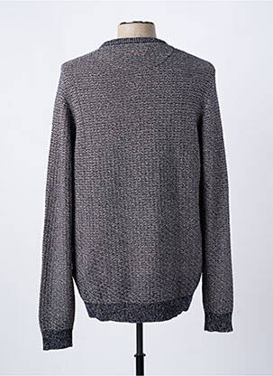 Pull col rond manches longues bleu TEDDY SMITH homme