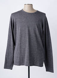 Pull col rond manches longues gris CASUAL FRIDAY femme