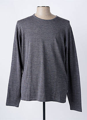 Pull col rond manches longues gris CASUAL FRIDAY femme