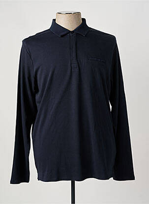 Polo coupe droite manches longues bleu TEDDY SMITH femme
