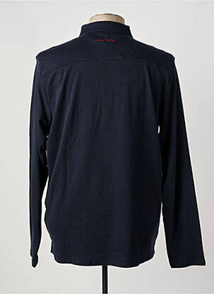 Polo coupe droite manches longues bleu TEDDY SMITH femme