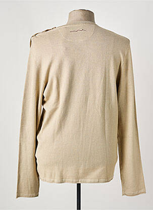 Pull col rond manches longues beige TEDDY SMITH homme