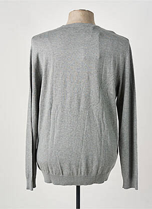 Pull col rond manches longues gris SELECTED homme