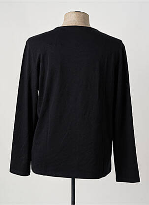 Top col rond manches longues noir CASUAL FRIDAY femme