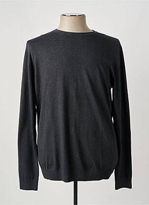 Pull col rond manches longues gris SELECTED homme