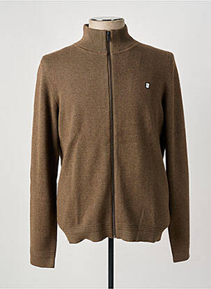 Gilet manches longues marron TEDDY SMITH pour homme