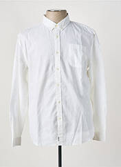 Chemise manches longues blanc DEELUXE pour homme seconde vue