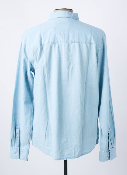 Chemise manches longues bleu DEELUXE pour homme