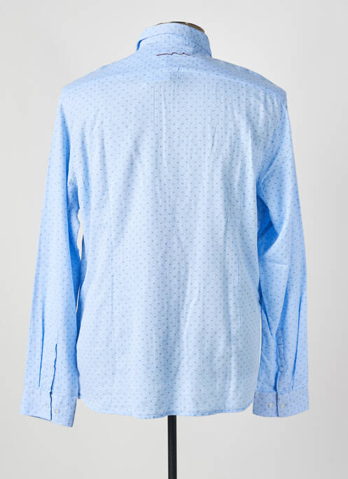 Chemise manches longues bleu TEDDY SMITH pour homme