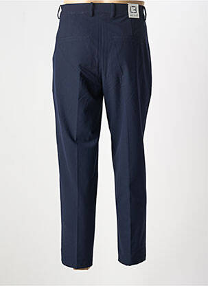 Pantalon chino fermeture zippée sous rabat avec crochet taille normale bleu CASUAL FRIDAY homme