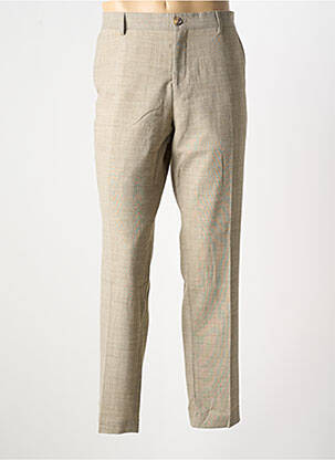 Pantalon chino tissage chiné taille normale beige SELECTED homme