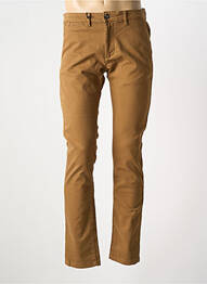 Pantalon chino tissage popeline taille normale marron TEDDY SMITH homme