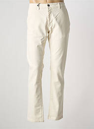Pantalon chino tissage popeline taille normale beige TEDDY SMITH homme