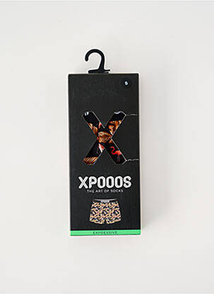 Boxer imprimé fantaisie noir XPOOOS homme