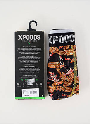 Boxer imprimé fantaisie noir XPOOOS homme