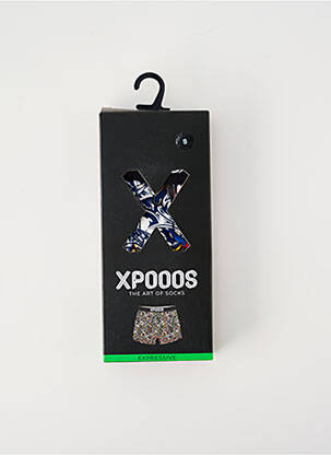 Boxer imprimé fantaisie bleu XPOOOS homme