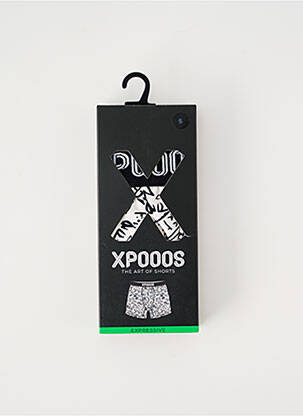 Boxer imprimé fantaisie blanc XPOOOS homme