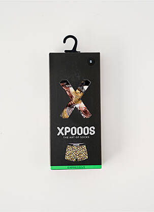 Boxer imprimé fantaisie noir XPOOOS homme