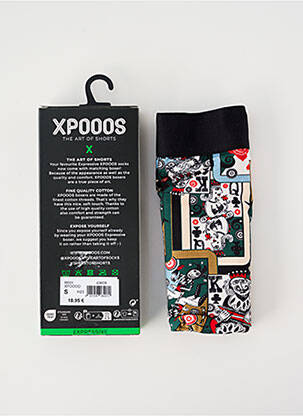 Boxer imprimé fantaisie vert XPOOOS homme