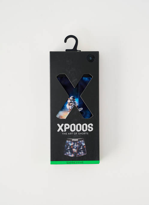 Boxer imprimé fantaisie bleu XPOOOS homme